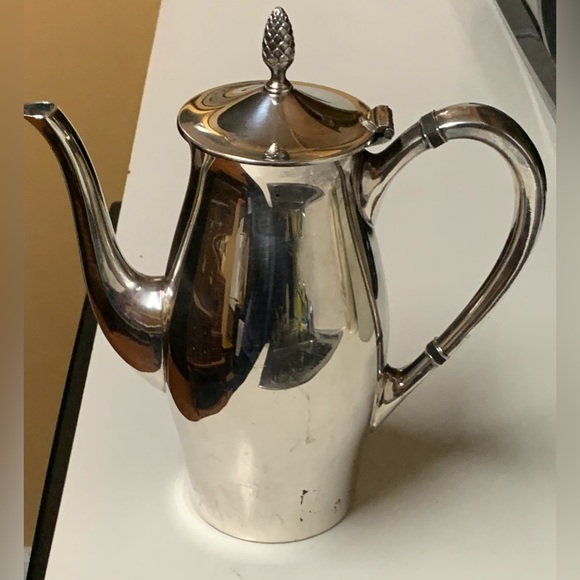 Mid Century Vintage Gorham Silver Paul Revere Pineapple Finial Coffee Pot Carafe - Picture 2 of 16
